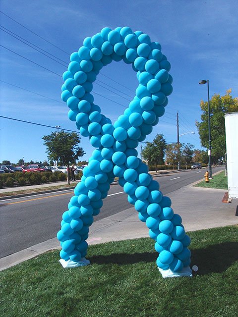 blue shoe run balloon ribbon denver blue shoe run balloon ribbon denver