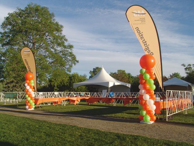Denver balloon towers MS soceity Denver balloon towers MS soceity